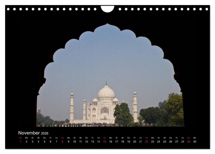 Produktbild: Taj Mahal (Wandkalender 2026 DIN A4 quer), CALVENDO Monatskalender