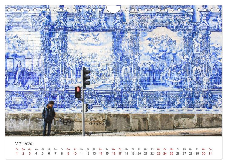 Produktbild: Porto - Eine Liebeserkl&auml;rung (Wandkalender 2026 DIN A4 quer), CALVENDO Monatskalender