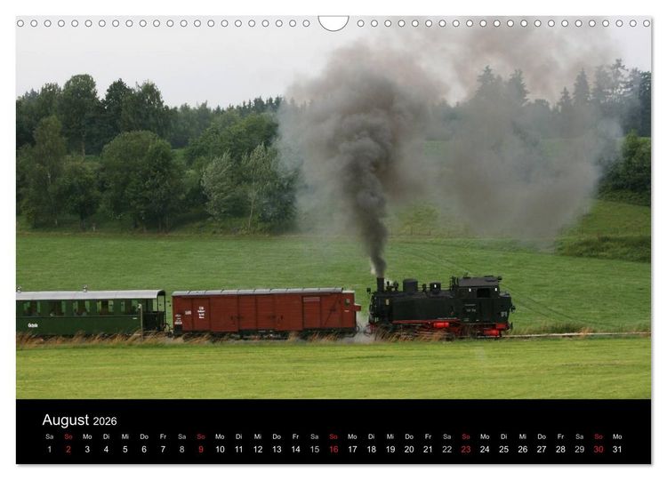 Produktbild: Mein Dampfbahnkalender 2026 (Wandkalender 2026 DIN A3 quer), CALVENDO Monatskalender