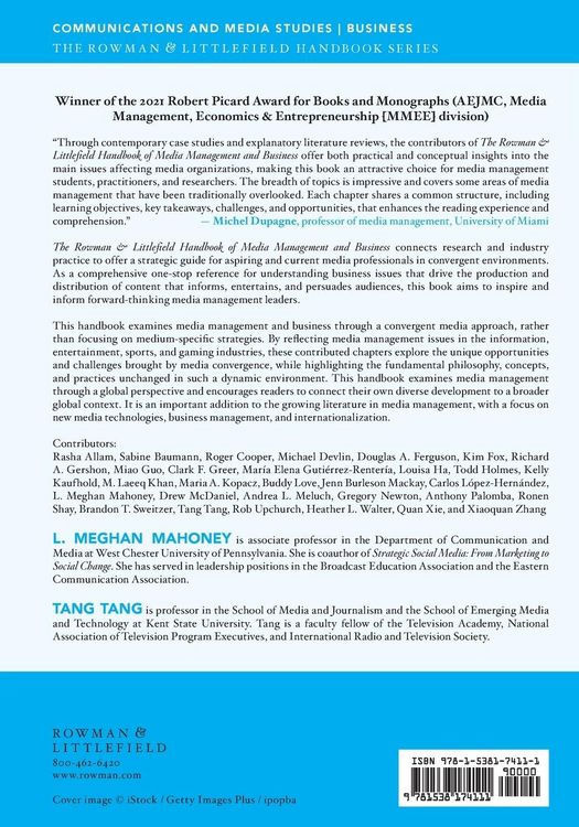 Produktbild: Rowman & Littlefield Handbook of Media Management and Business