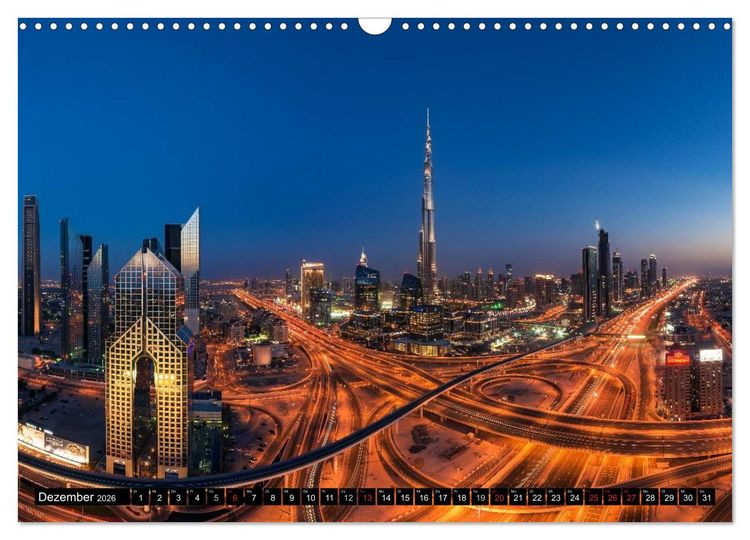 Produktbild: DUBAI - 2026 (Wandkalender 2026 DIN A3 quer), CALVENDO Monatskalender