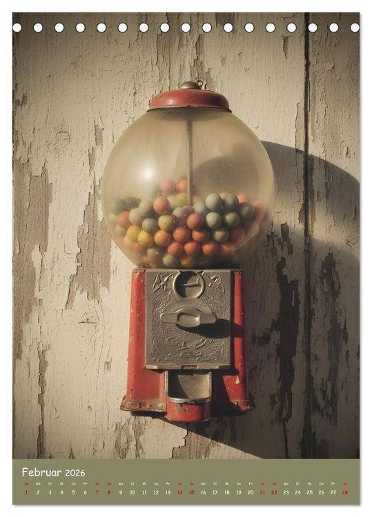 Produktbild: Vintage Moments - Klassiker f&uuml;r jeden Monat (Tischkalender 2026 DIN A5 hoch), CALVENDO Monatskalender