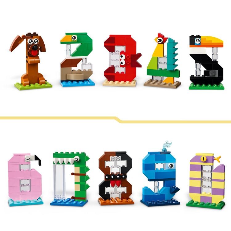 LEGO 40807 Geburtstagszahlen, Tierdeko, Tortenaufsatz
