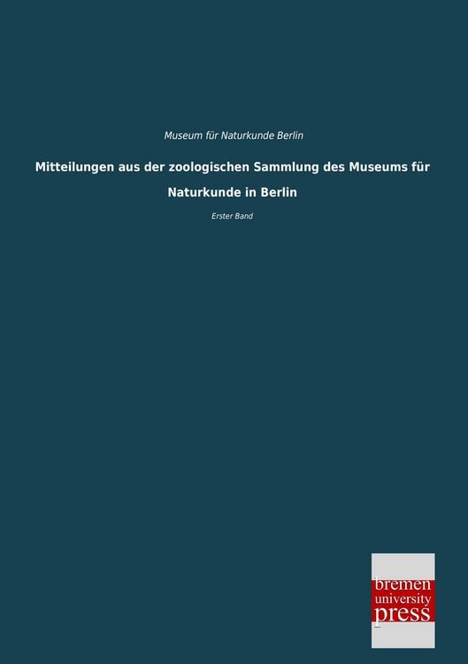 Produktbild: Mitteilungen aus der zoologischen Sammlung des Museums f&uuml;r Naturkunde in Berlin