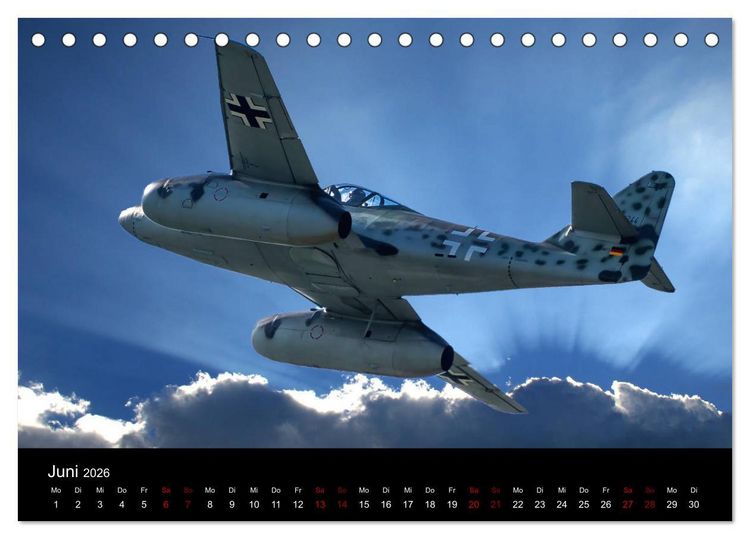 Produktbild: Oldtimer am Himmel (Tischkalender 2026 DIN A5 quer), CALVENDO Monatskalender