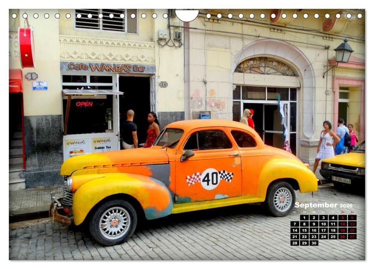 Produktbild: Chevy 1940-1941 - Mit 80 plus unterwegs in Kuba (Wandkalender 2026 DIN A4 quer), CALVENDO Monatskalender