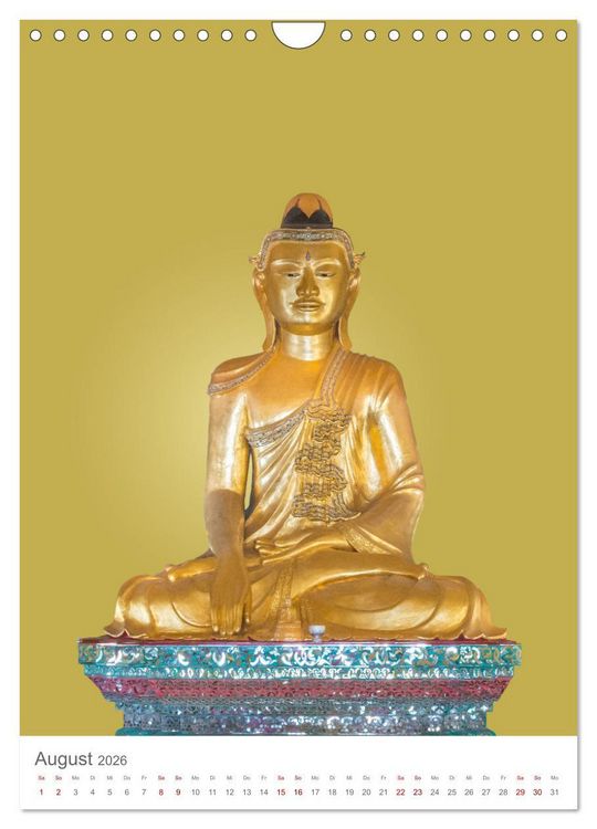 Produktbild: Buddha tr&auml;gt Gold (Wandkalender 2026 DIN A4 hoch), CALVENDO Monatskalender
