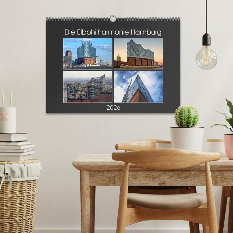 Produktbild: Die Elbphilharmonie Hamburg (Wandkalender 2026 DIN A3 quer), CALVENDO Monatskalender