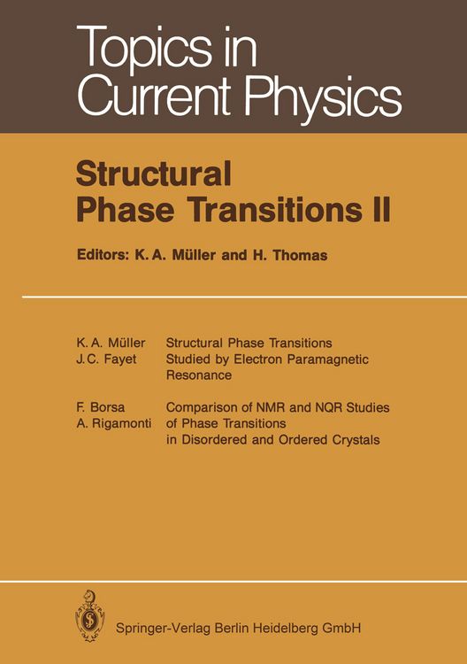 Produktbild: Structural Phase Transitions II