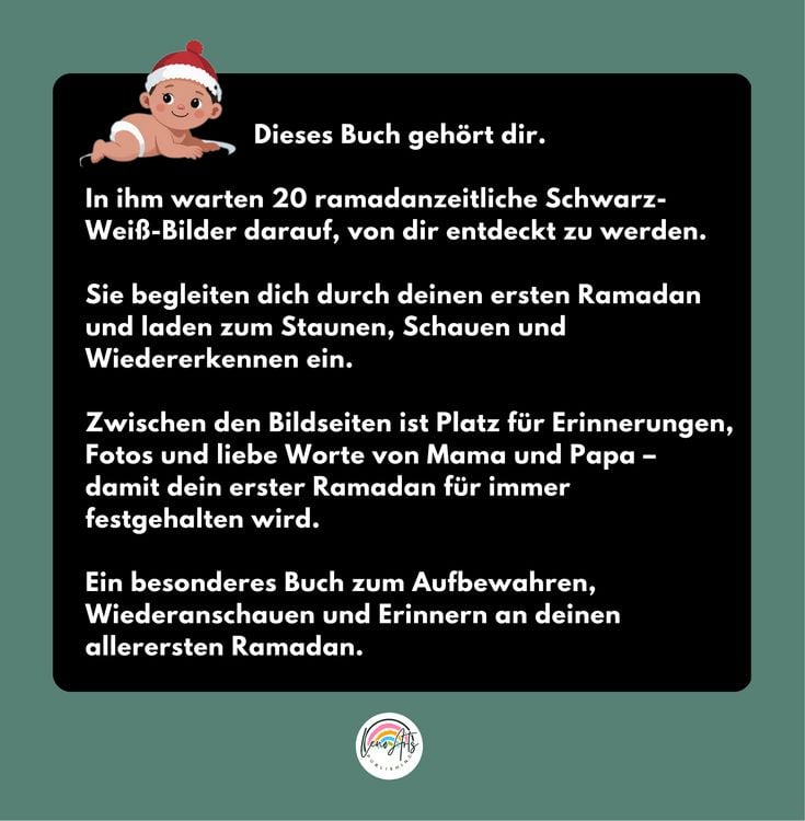 Produktbild: Kontrastbuch f&uuml;r Babys: Mein erster Ramadan - Ramadan Kalender Kinder 0-12 Monate