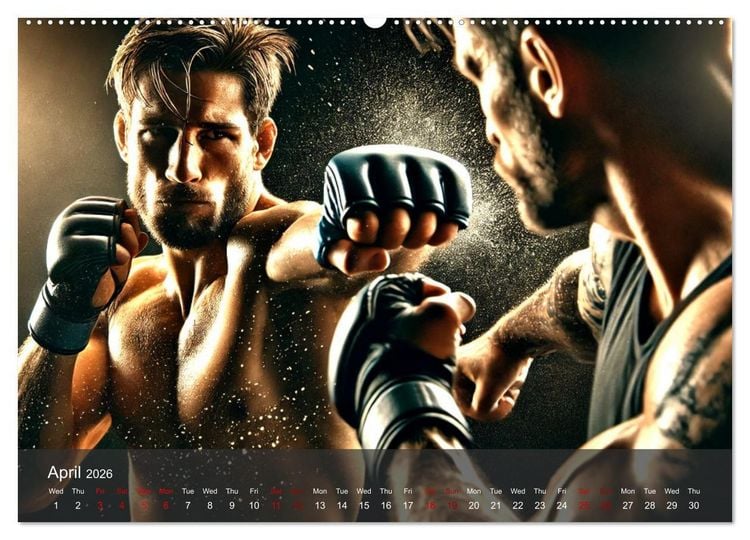 Produktbild: MMA UK - The ultimate fight (Wall Calendar 2026 DIN A2 landscape), CALVENDO 12 Month Wall Calendar