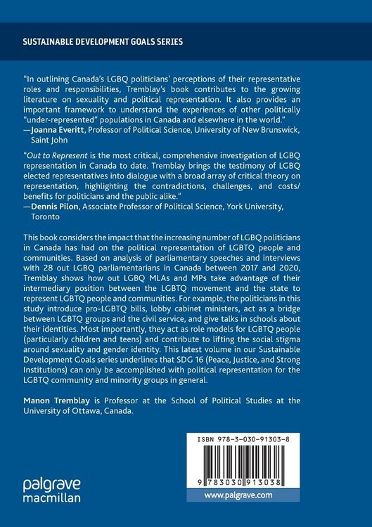 Produktbild: LGBQ Legislators in Canadian Politics