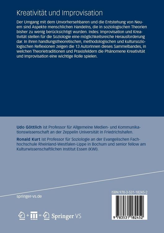 Produktbild: Kreativit&auml;t und Improvisation