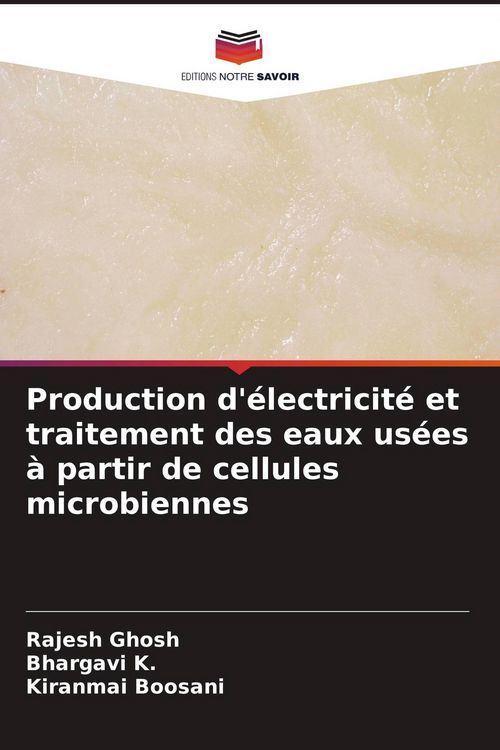 Produktbild: Production d'&eacute;lectricit&eacute; et traitement des eaux us&eacute;es &agrave; partir de cellules microbiennes