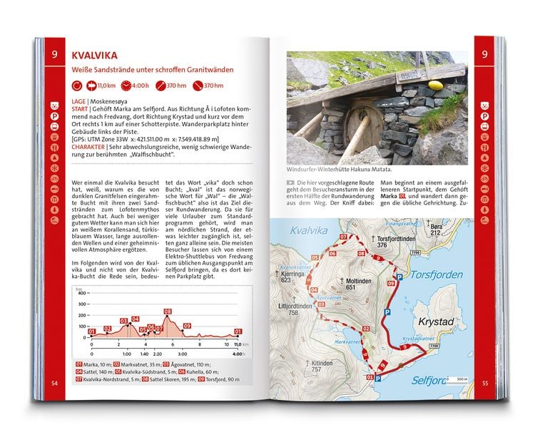Produktbild: KOMPASS Wanderführer Lofoten, Vesterålen und Senja, 70 Touren mit Extra-Tourenkarte