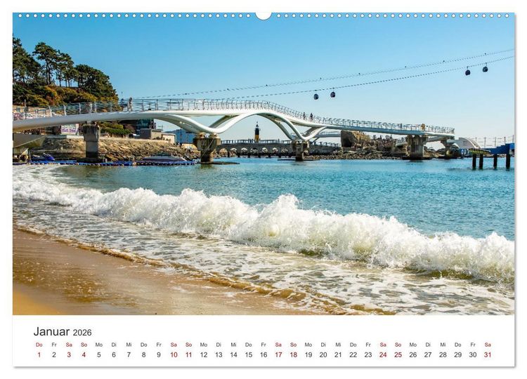Produktbild: Busan - Hafenstadt in S&uuml;dkorea (hochwertiger Premium Wandkalender 2026 DIN A2 quer), Kunstdruck in Hochglanz