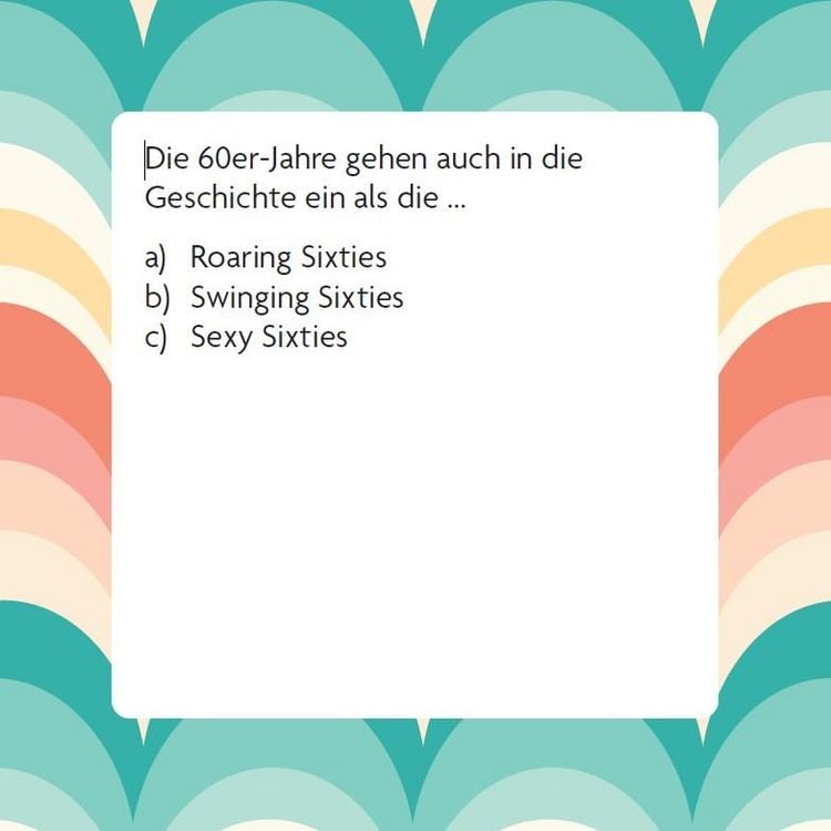 Produktbild: Das 60er Quiz