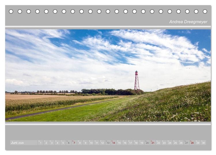 Produktbild: Krummh&ouml;rn im Panorama-Format (Tischkalender 2026 DIN A5 quer), CALVENDO Monatskalender