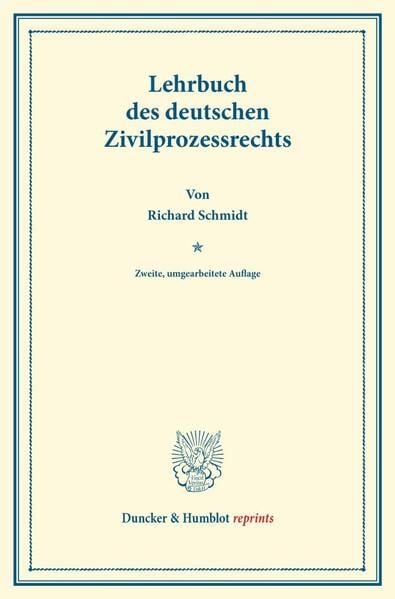 Produktbild: Lehrbuch des deutschen Zivilprozessrechts.
