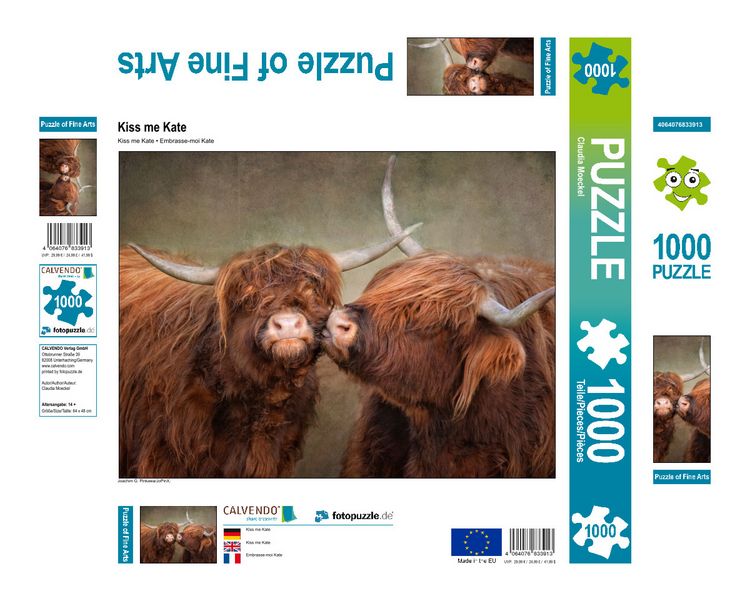 Produktbild: CALVENDO Puzzle Kiss me Kate 1000 Teile Lege-Gr&ouml;&szlig;e 640 x 480 cm Foto-Puzzle Bild von Claudia Moeckel