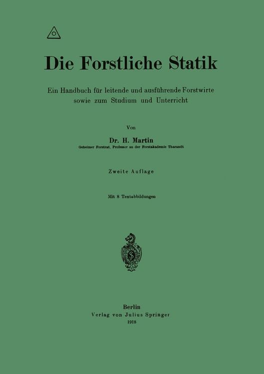 Produktbild: Die Forstliche Statik