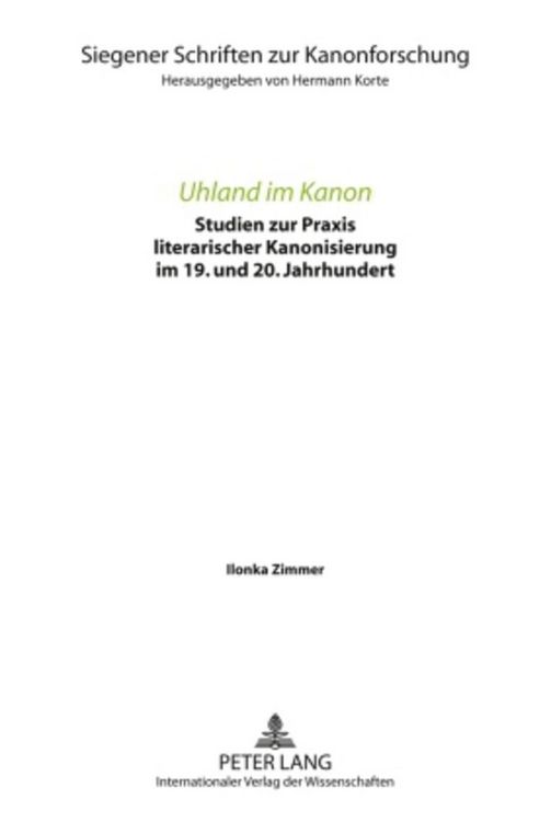 Produktbild: Uhland im Kanon