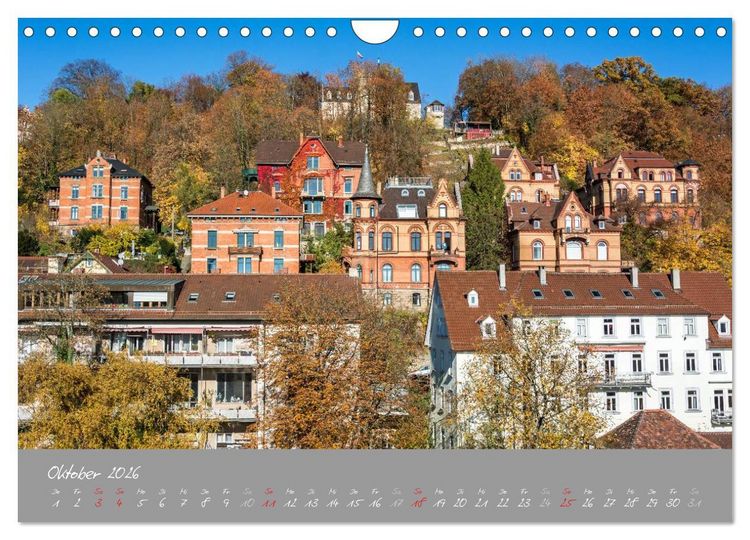 Produktbild: Zw&ouml;lf Monate in T&uuml;bingen (Wandkalender 2026 DIN A4 quer), CALVENDO Monatskalender