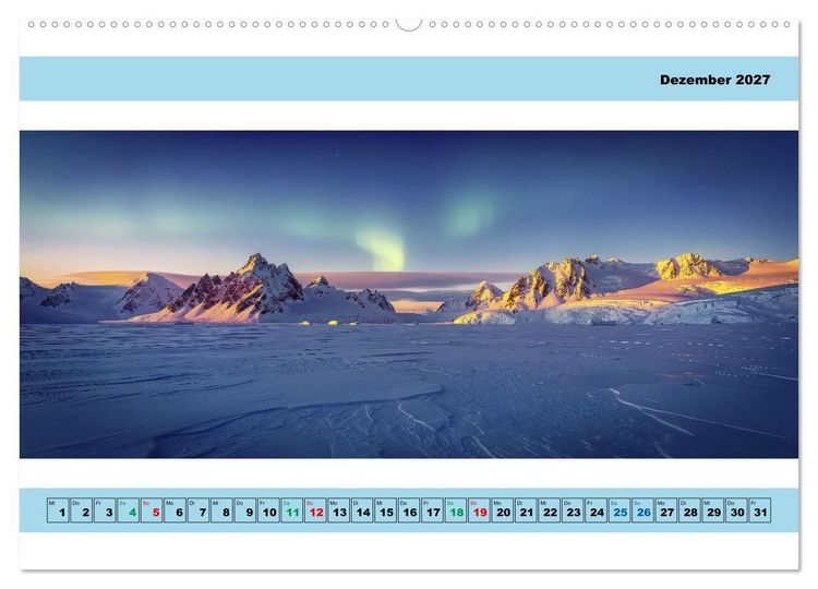 Produktbild: Naturaufnahmen - Panorama (Wandkalender 2027 DIN A2 quer), CALVENDO Monatskalender