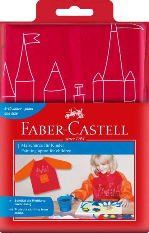 Produktbild: Malsch&uuml;rze f&uuml;r Kinder Farbe rot/orange