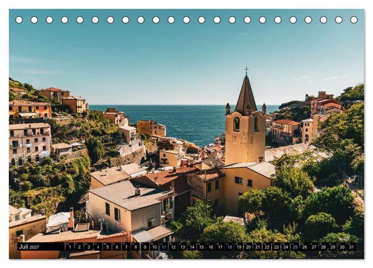 Produktbild: Cinque Terre - Traumhaft sch&ouml;n (Tischkalender 2027 DIN A5 quer), CALVENDO Monatskalender