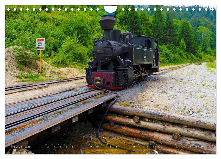 Produktbild: Waldbahnen in Rum&auml;nien - Die letzten Mocanitas (Wandkalender 2026 DIN A4 quer), CALVENDO Monatskalender