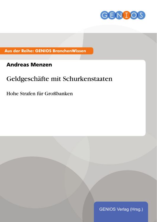 Produktbild: Geldgesch&auml;fte mit Schurkenstaaten