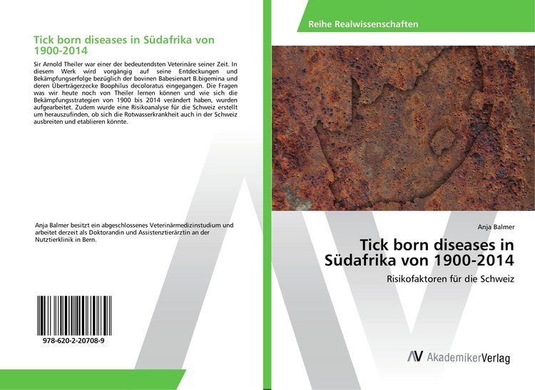 Produktbild: Tick born diseases in S&uuml;dafrika von 1900-2014