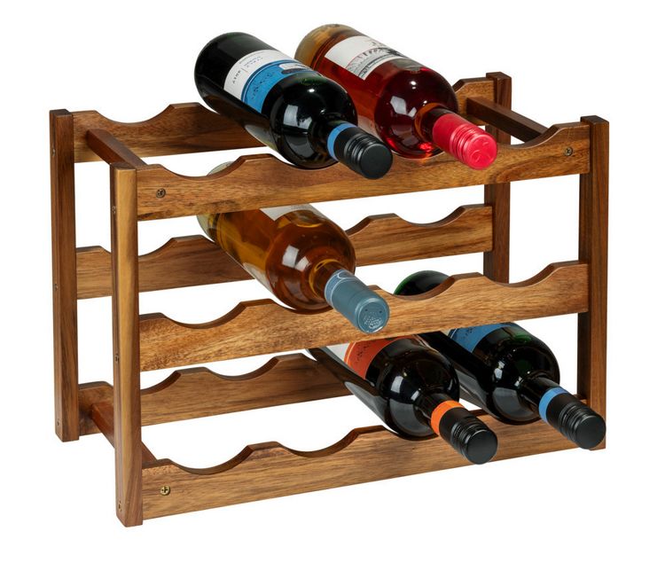 Produktbild: Weinregal Mod. Fondi, aus massivem Akazienholz