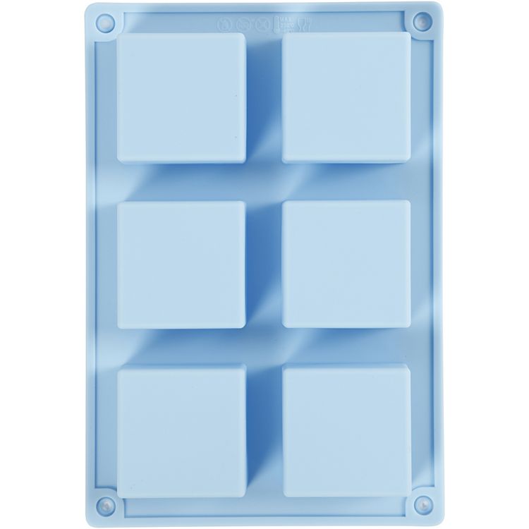 Produktbild: Creativ Company Silikonform, H 2,5 cm, L 21,5 cm, B 14,5 cm, Lochgr&ouml;&szlig;e 50x50 mm, 60 ml, 1 Stk
