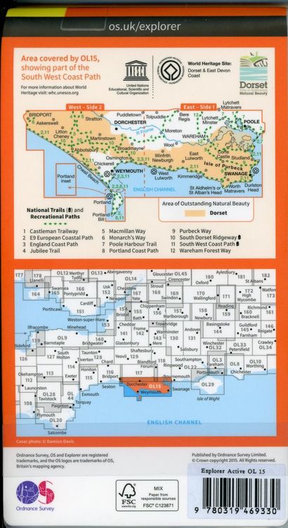 Produktbild: Purbeck & South Dorset, Poole, Dorchester, Weymouth & Swanage