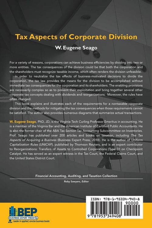 Produktbild: Tax Aspects of Corporate Division
