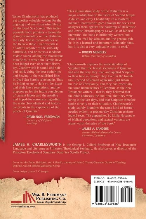 Produktbild: The Pesharim and Qumran History