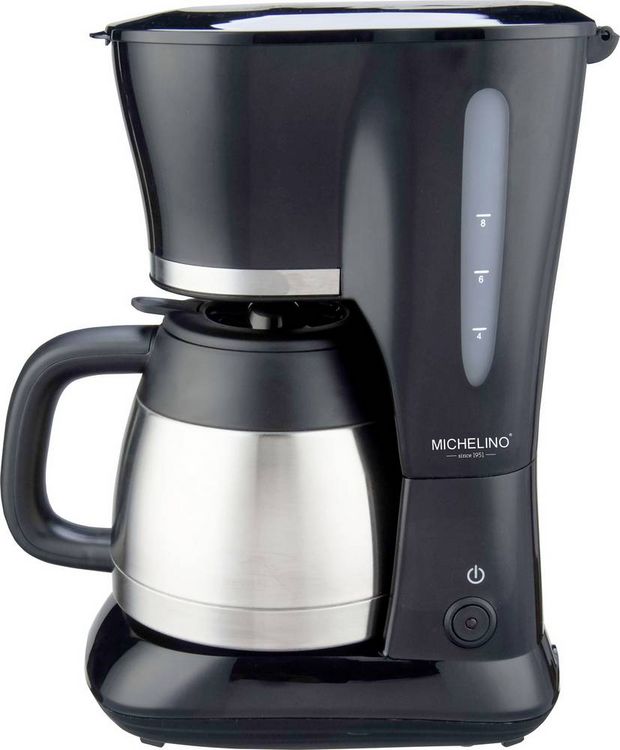 Produktbild: Michelino Kaffeemaschine mit Edelstahlthermoskanne mit automatischer Abschaltfunktion