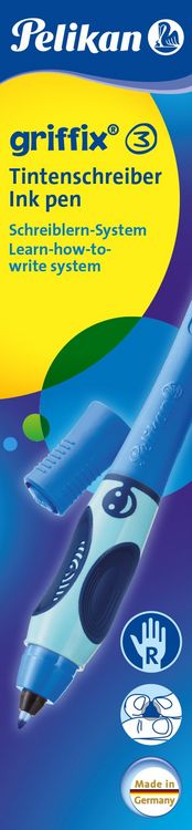 Produktbild: Pelikan Tintenschreiber Griffix&reg; f&uuml;r Rechtsh&auml;nder, Bluesea (Blau)