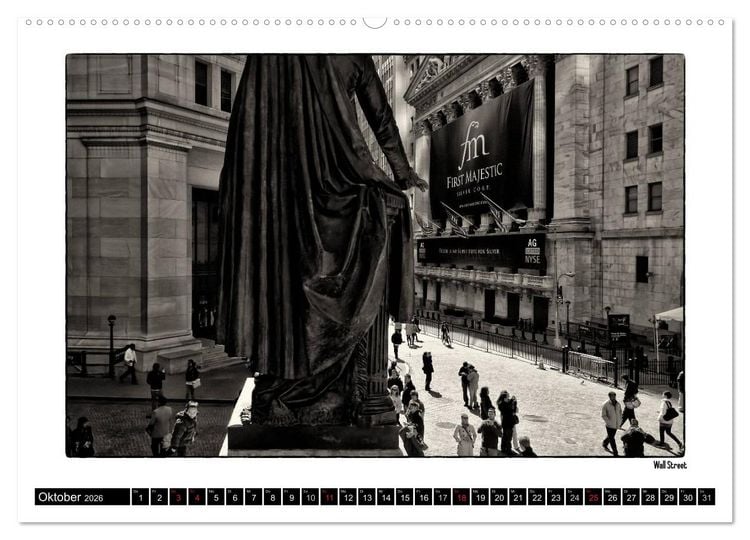 Produktbild: Manhattan Memories - Erinnerungen an New York (hochwertiger Premium Wandkalender 2026 DIN A2 quer), Kunstdruck in Hochglanz