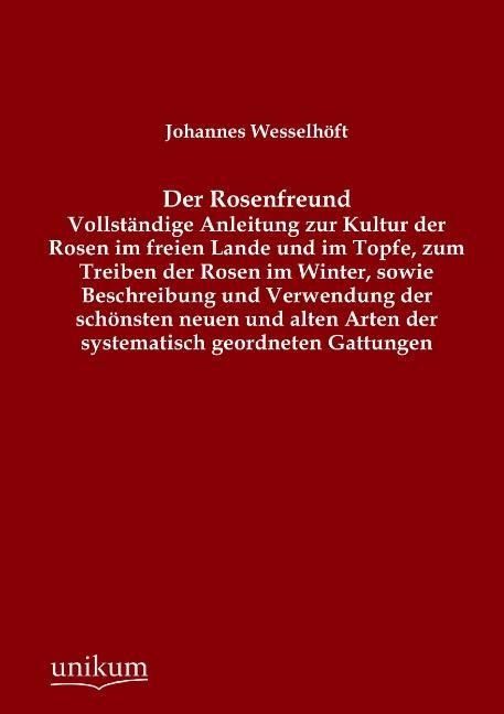 Produktbild: Wesselh&ouml;ft, J: Rosenfreund