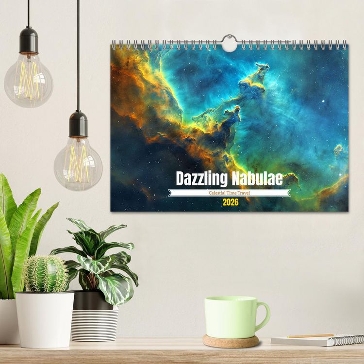 Produktbild: Dazzling Nebulae (Wall Calendar 2026 DIN A4 landscape), CALVENDO 12 Month Wall Calendar