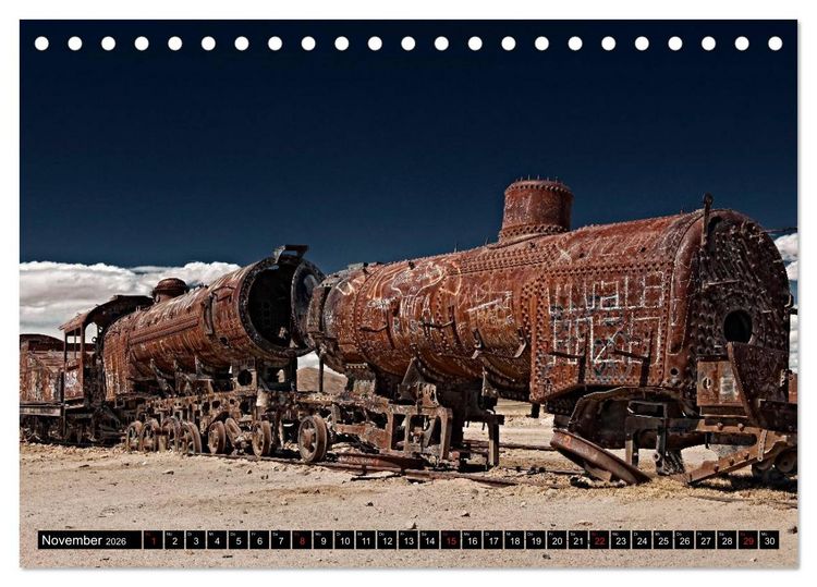 Produktbild: Bolivien Andenlandschaften (Tischkalender 2026 DIN A5 quer), CALVENDO Monatskalender