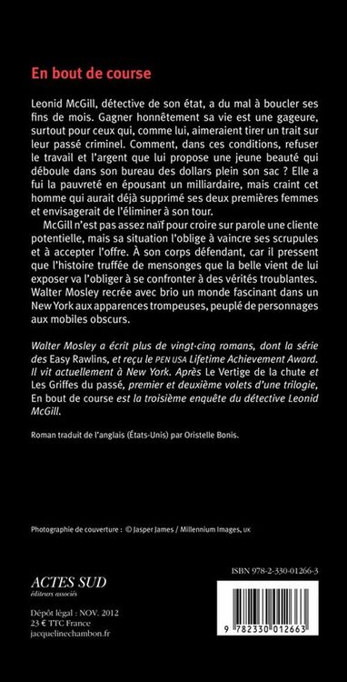 Produktbild: En Bout de Course ; la Troisieme Enquete de Leonid Mcgill