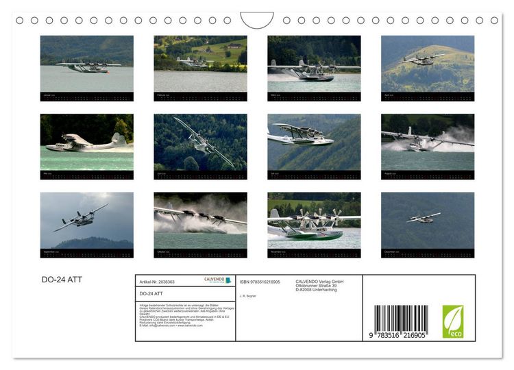 Produktbild: DO-24 ATT (Wandkalender 2026 DIN A4 quer), CALVENDO Monatskalender