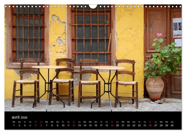 Produktbild: Cr&egrave;te, l'&icirc;le rebelle (Calendrier mural 2026 DIN A3 vertical), CALVENDO calendrier mensuel