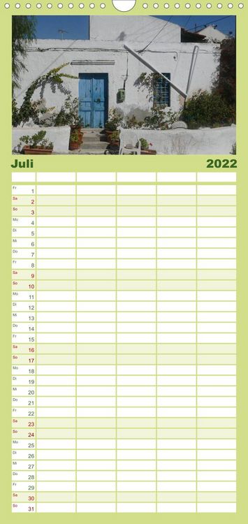 Produktbild: Kreta - Paradies an der Wiege Europas - Familienplaner hoch (Wandkalender 2022 , 21 cm x 45 cm, hoch)