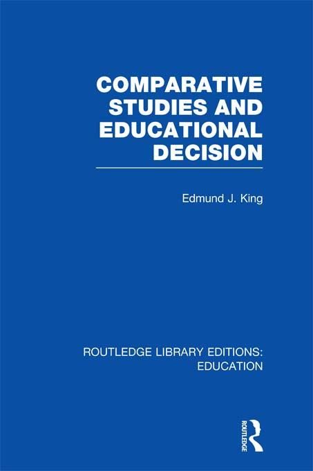Produktbild: Comparative Studies and Educational Decision