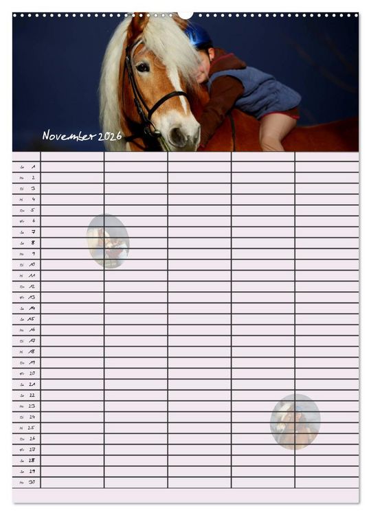 Produktbild: Haflinger Pferde - Stall- und Familienplaner 2026 (hochwertiger Premium Wandkalender 2026 DIN A2 hoch), Kunstdruck in Hochglanz